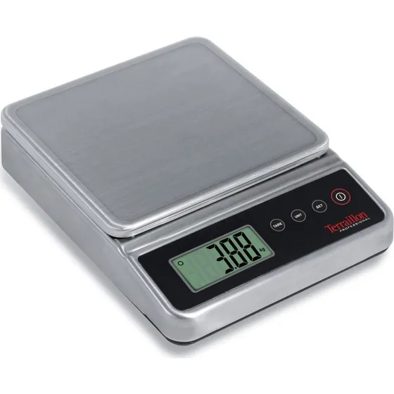 Terraillon Köksvåg PRO 5kg, IP67, rustfri stålplade