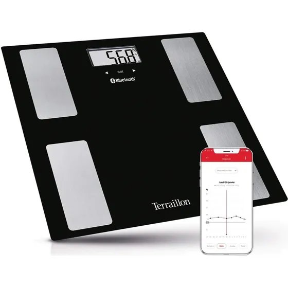 Terraillon Web Coach Move Bluetooth Badevægt, 180 kg