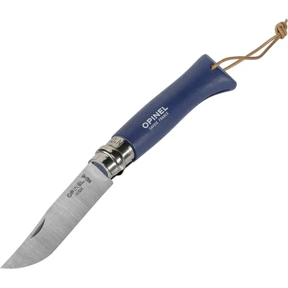 Opinel No. 8 Foldbar Lommekniv med Hylster, Blå