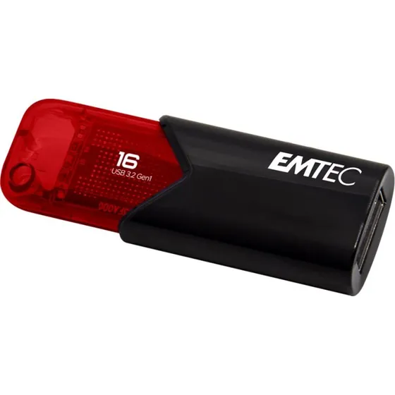 Emtec B110 Click Easy 3.2 16GB USB 3.2 Gen 1, sort/rød