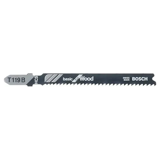 Bosch T 119 B Stiksavklinge T 119 B Træ 3 Stk