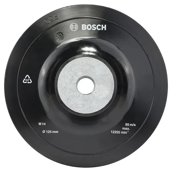 Bosch Gummibagskive 125mm M14 til Vinkelsliber 1608601033