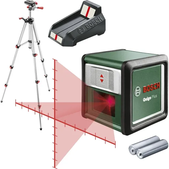 Bosch Quigo Plus Krydslinjelaser 7m med tripod