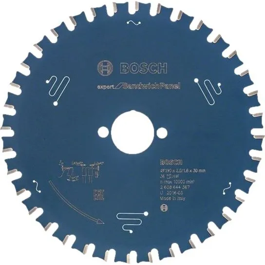 Bosch Expert Rundsavsklinge 190 mm 36 tænder for sandwichpanel