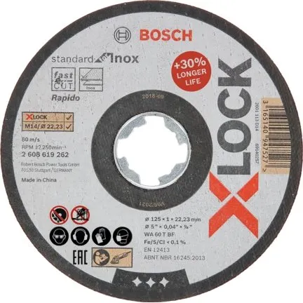 Bosch X-LOCK Standard for Inox 125x1,0 mm, M14