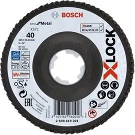 Bosch Best for Metal X571 Flapdisk 125 mm X-LOCK