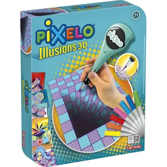 Pixelo Illusions 3D - Elektronisk tegnepen med metallisk 3D-effekt