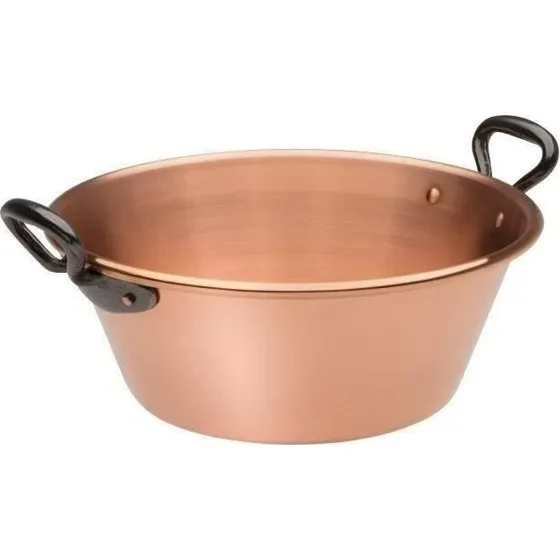 BAUMALU Marmeladepande 26 cm kobber 12/10 støbejernshåndtag