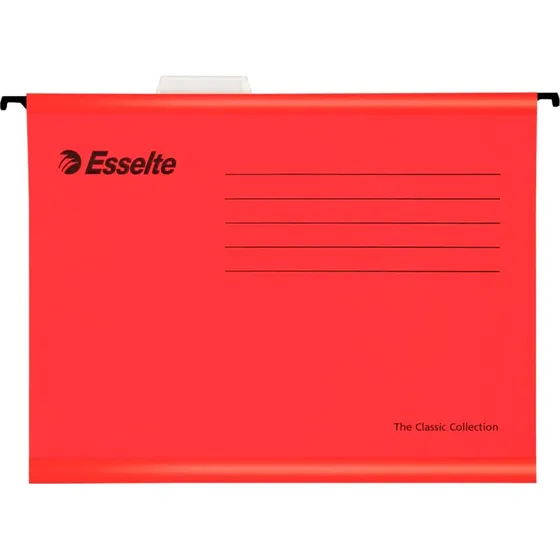 Esselte Hængemappe Classic forstærket Folio Rød 25pk