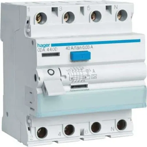 Hager CDA440K HPFI 4P 30 mA 40A Klasse A