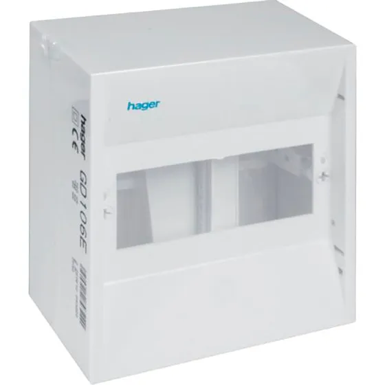 Hager Gamma 1R 6M IP30 med PE/N-klemmer