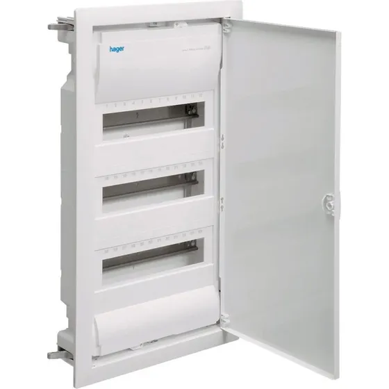 Hager Volta Gruppetavle 3R 36M, RAL 9010
