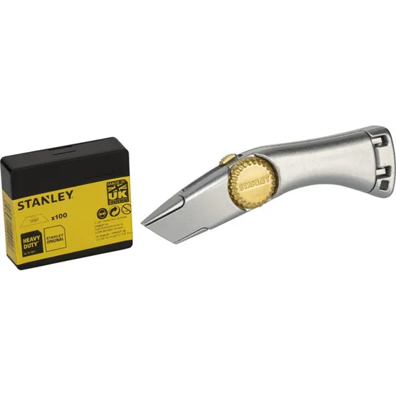 Stanley Titan Hobbykniv 185mm, Udtrækkeligt, 3 Klinger, Sølv