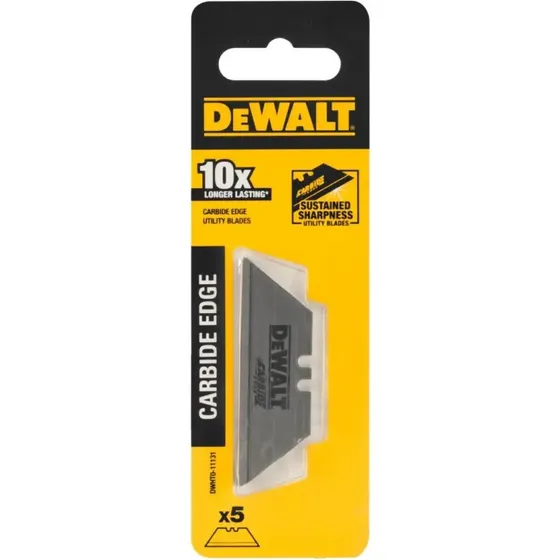DeWALT DWHT0-11131 Trapez Knivblad 5 stk Tungsten Karbid