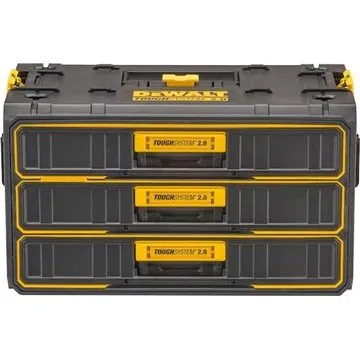 DeWALT TOUGHSYSTEM 2.0 Værktøjskasse 3 skuffer 25 l ABS