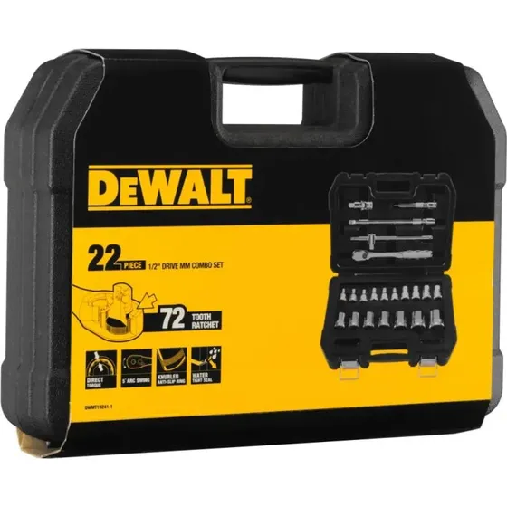 DeWALT Topnøglesæt 1/2" 22 Stk DWMT19241-1