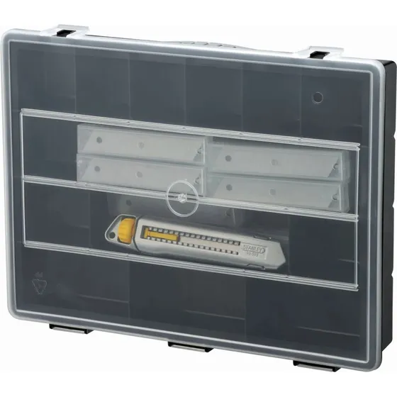 Stanley STHT10019 Cutter med 200 Klinger, 18mm, Sortimentsboks