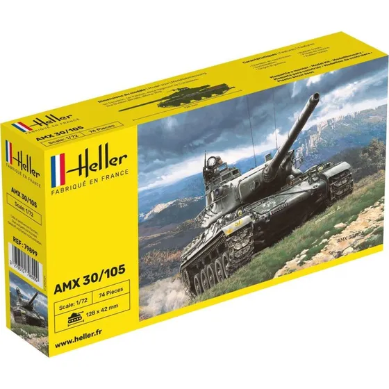 Heller AMX 30/105 1:72 Modeltank Byggesæt