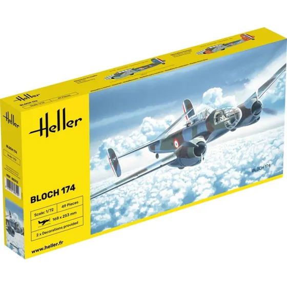 Heller Bloch 174 bombefly 1:72 byggesæt