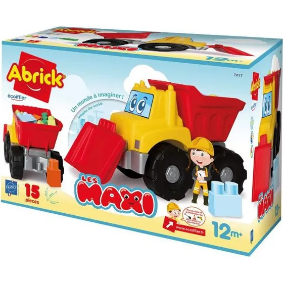 Ecoiffier Abrick Maxi Dumper Legetøj, 15 dele, fra 18 måneder