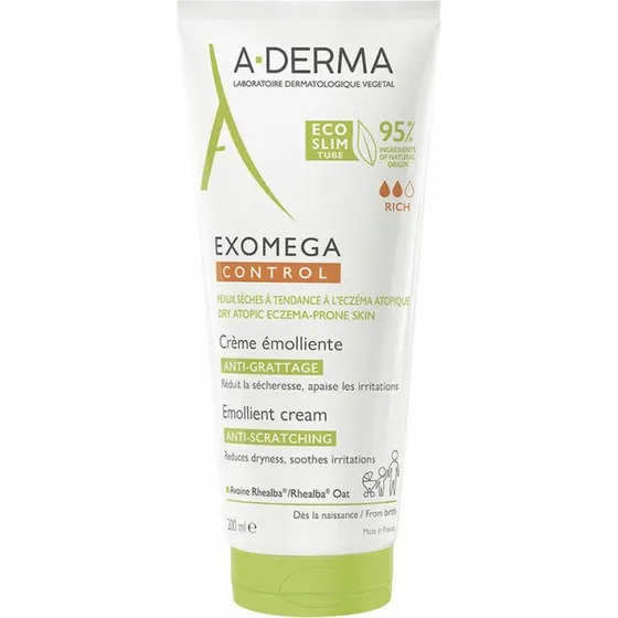 A-Derma Exomega Control Anti-Itching Emollient Cream 200ml