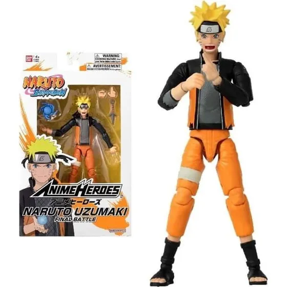 Bandai Naruto Uzumaki (Final Battle) 17 cm Anime Heroes figur