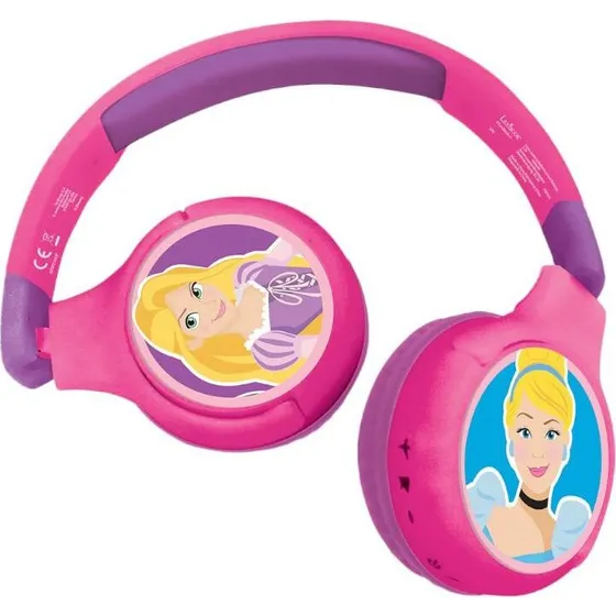 Lexibook Disney Princess Bluetooth-høretelefoner, pink