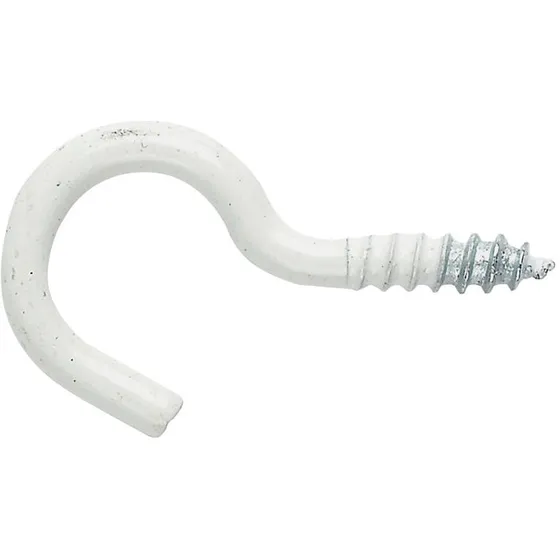 NKT Fasteners skruekrog 3,0 x 40 mm, hvid 6 stk