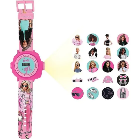 Lexibook Barbie Digitalt Projektionsur DMW050BB – Lyserødt, 20 Billeder