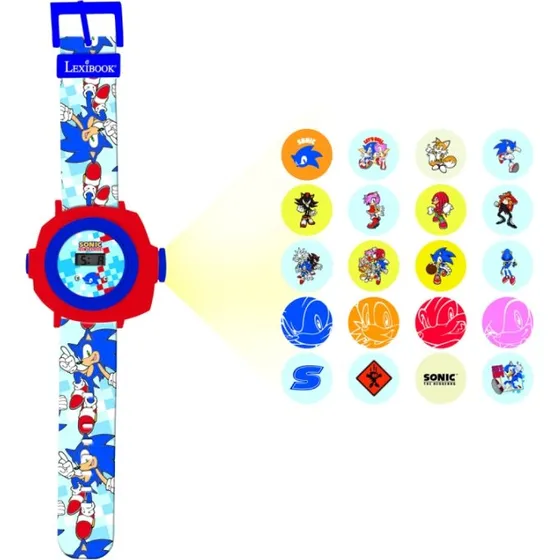 Lexibook Sonic Projektionsur DMW050SN – 20 Billeder, Justerbart Armbånd