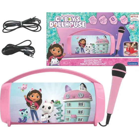 Lexibook Gabby's Dollhouse Bluetooth Højtaler med Lys og Mikrofon