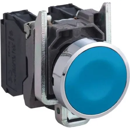 Schneider Electric Trykkomplet Blå Plan 1xNO XB4BA61