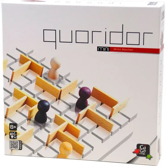 Gigamic Quoridor Mini - Abstrakt strategispil for 2-4 spillere