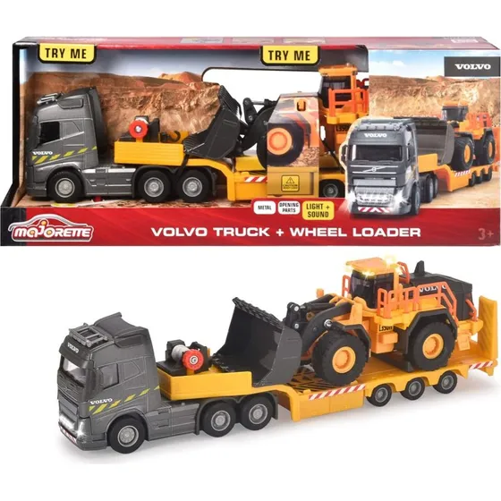 Majorette Volvo FH-16 Lastbil med L350H Hjullæsser