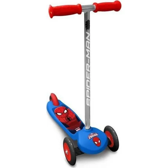 Stamp Spiderman Løbehjul 3 hjul - blå