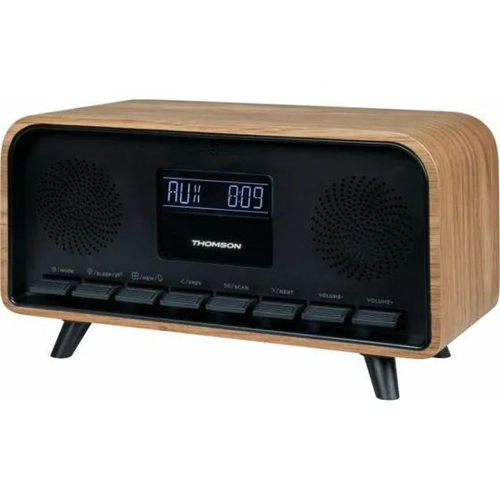 Thomson Vintage Cosy Bluetooth Radio, Brun/Sort