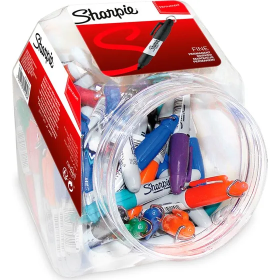 Sharpie Mini Permanente Tuscher, 72 farver, fin spids