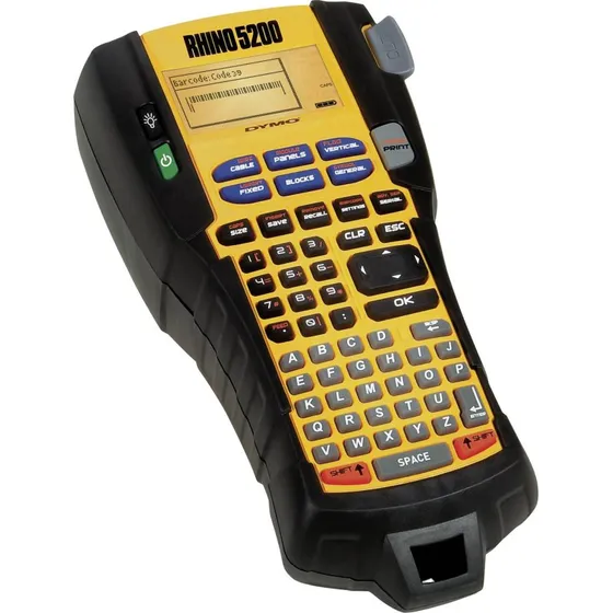 DYMO RhinoPRO 5200 mærkmaskine med kuffert, sort/yellow