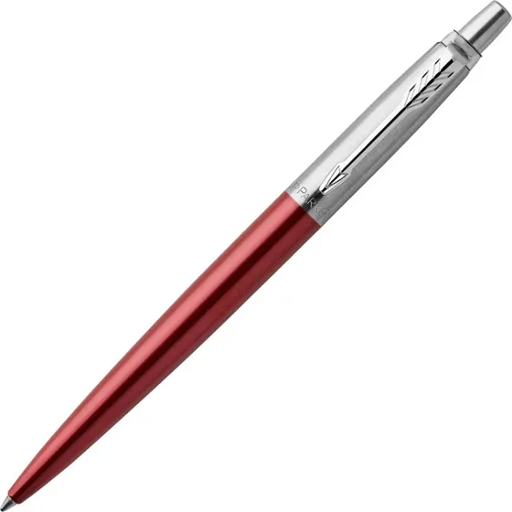 Parker Jotter Kuglepen, Kensington Rød, Medium Spids, Blå Blæk