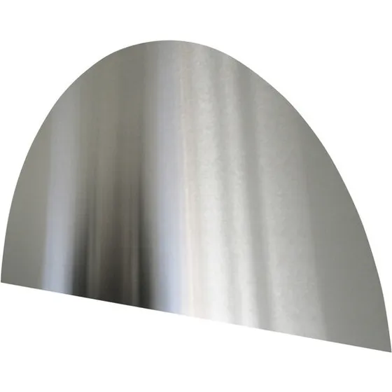 Millarco stænkplade buet 90x45 cm, børstet rustfrit stål