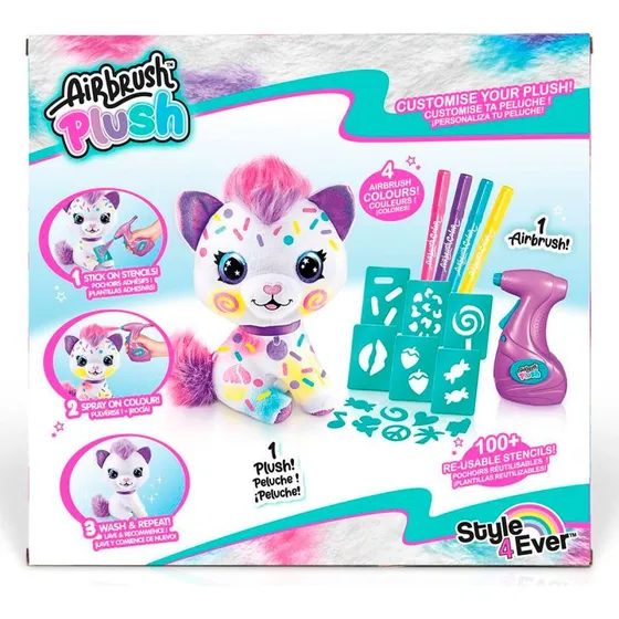Airbrush Plush Kattekilling – Kreativt Design til Plysdyr