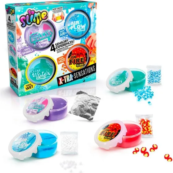 So Slime X-TRA Sensations 4-pak med dekorationer