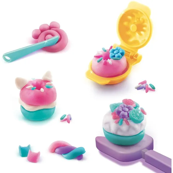 Gabby's Dollhouse Cakey Cat Donuts Kit i modellervoks, 3 år+