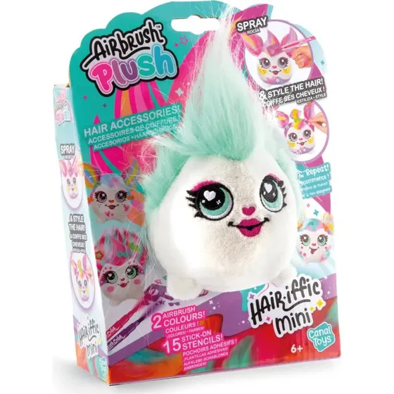 Canalto Airbrush Plush Hair'iffic Mini 10 cm - Assorteret