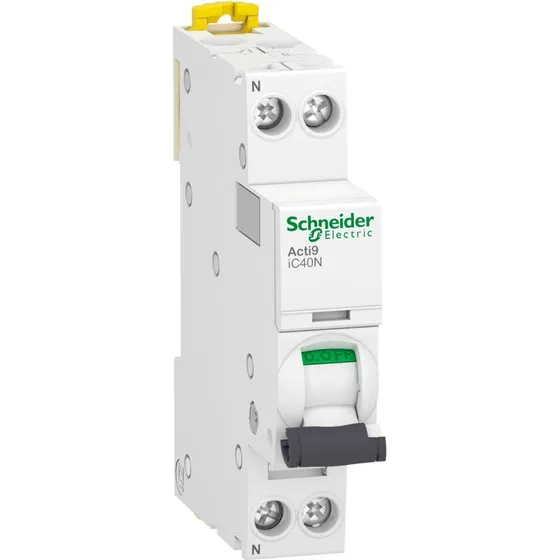 Schneider Acti9 C6A 1P+N 10kA 18mm Automatsikring