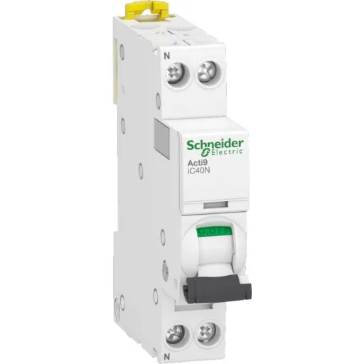 Schneider Acti9 automatsikring C 1P+N 13A hvid