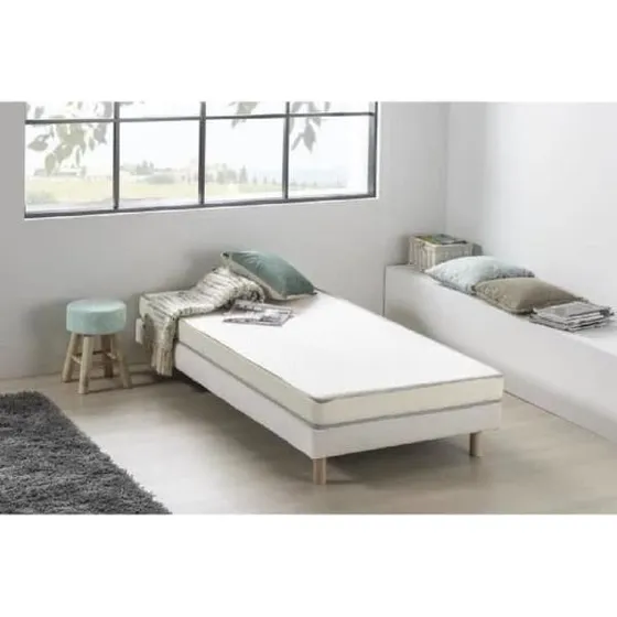 DEKO DREAM Kietoa Skummadrass 90x200 cm, 12 cm, Ljusgrå