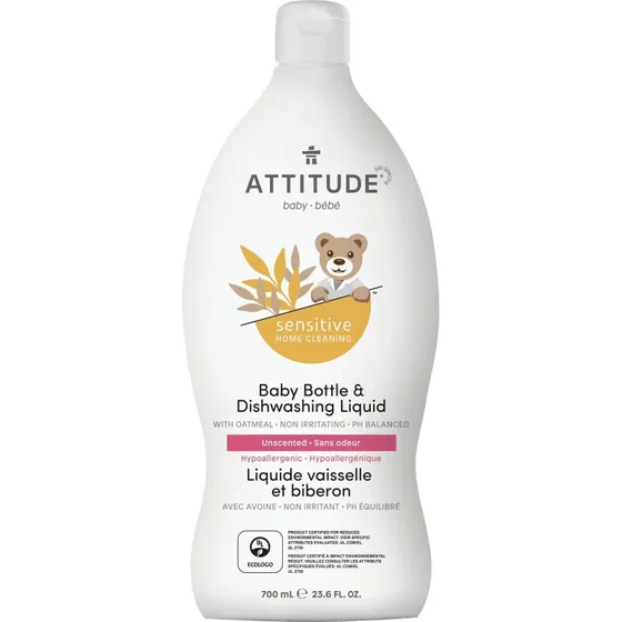 ATTITUDE Baby Natural Bottle & Dishwashing Liquid 23,6 fl oz
