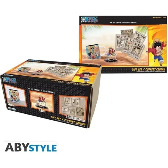 ABYstyle One Piece Gaveæske med Krus, ACRYL® og Postkort