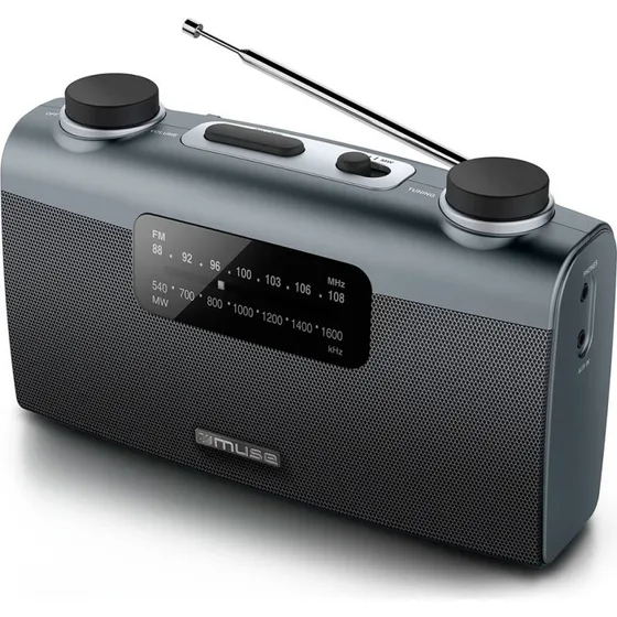 Muse M-058R Transportabel Radio Grå (FM/AM)